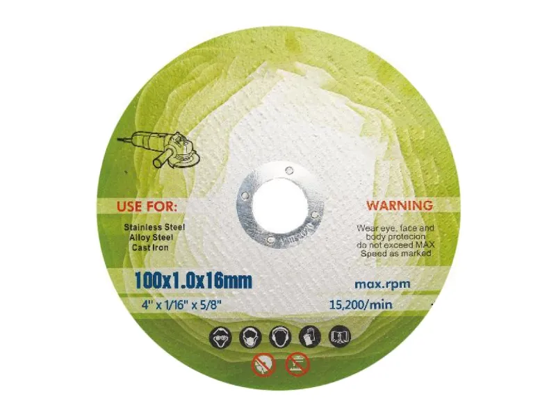 Disque de coupe pour acier inoxydable