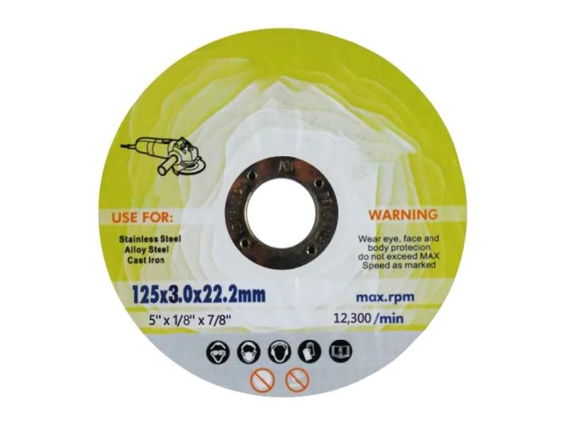 Disque de coupe pour acier inoxydable