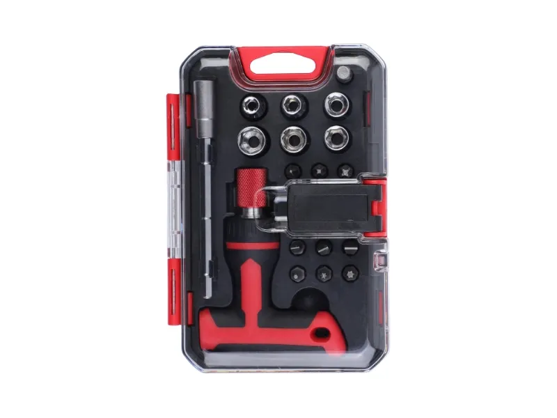 Jeu de 18 tournevis à cliquet et embouts