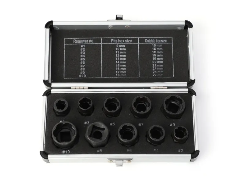 Ensemble d'extracteurs d'écrous dénudés 10 pièces