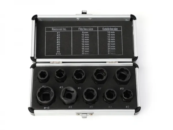 Ensemble d'extracteurs d'écrous dénudés 10 pièces