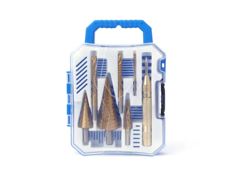 Jeu de forets &eacute;tag&eacute;s et de forets en dents de scie, 7 pi&egrave;ces