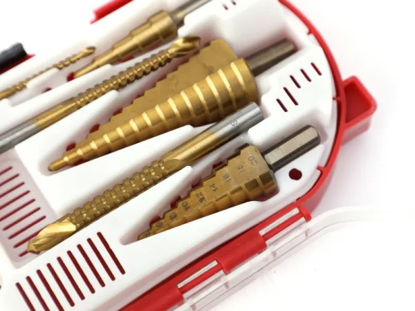 Jeu de forets étagés et de forets en dents de scie 6 pièces