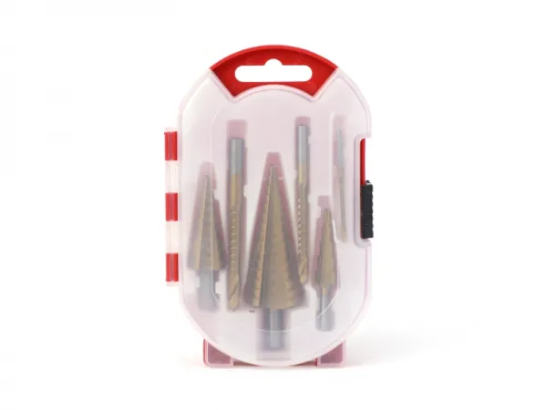 Jeu de forets étagés et de forets en dents de scie 6 pièces