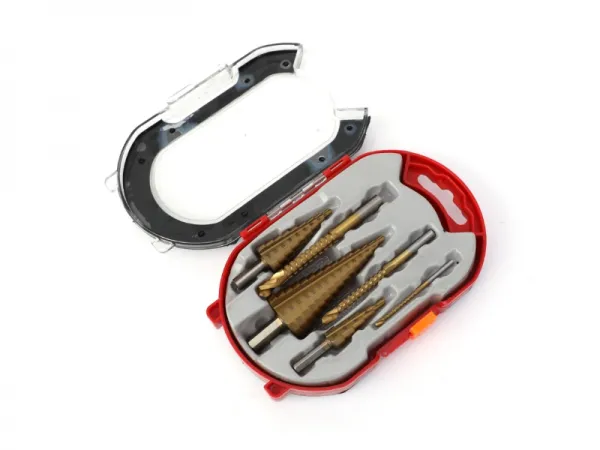 Jeu de forets étagés et de forets en dents de scie 6 pièces