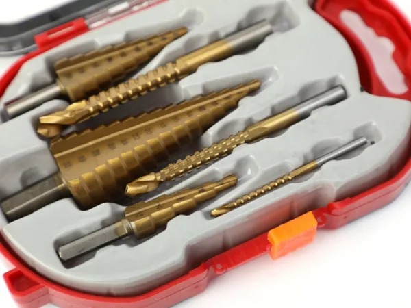 Jeu de forets étagés et de forets en dents de scie 6 pièces