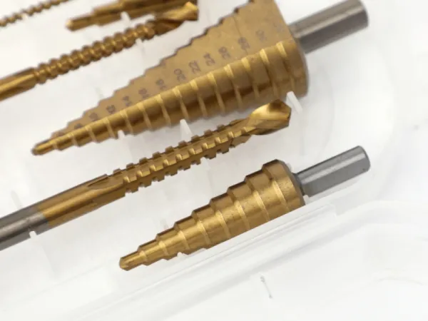 Jeu de forets étagés et de forets en dents de scie 6 pièces