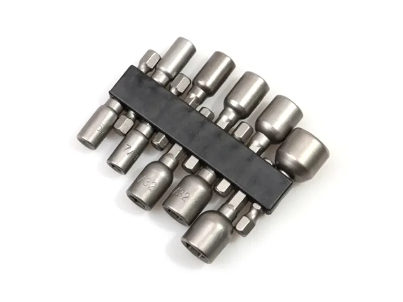 Jeu de 10 tournevis &agrave; &eacute;crou magn&eacute;tique