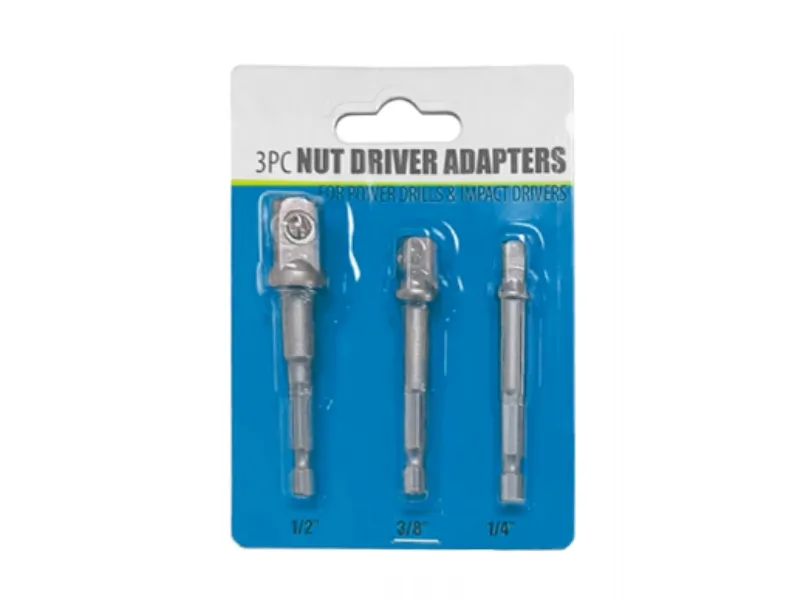 Adaptateur de tournevis &agrave; &eacute;crou 3 pi&egrave;ces