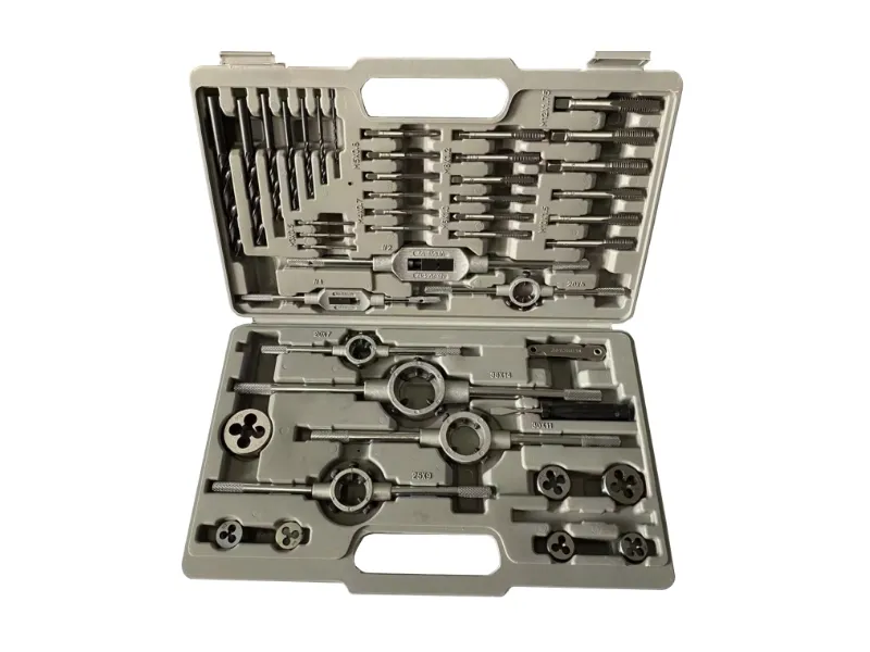 Ensemble de tarauds, filières et forets métriques 44 pièces