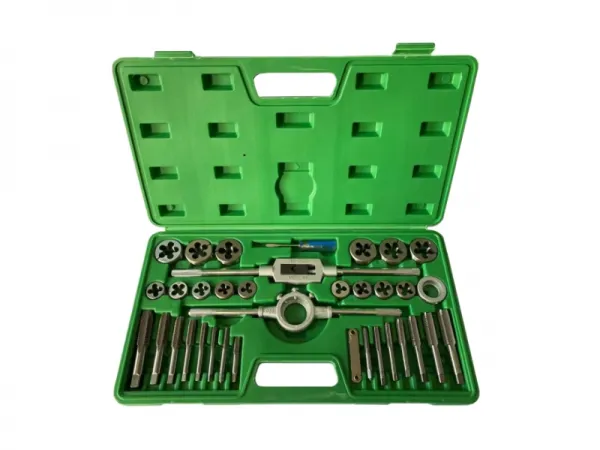 Ensemble de tarauds, filières et forets métriques 35 pièces