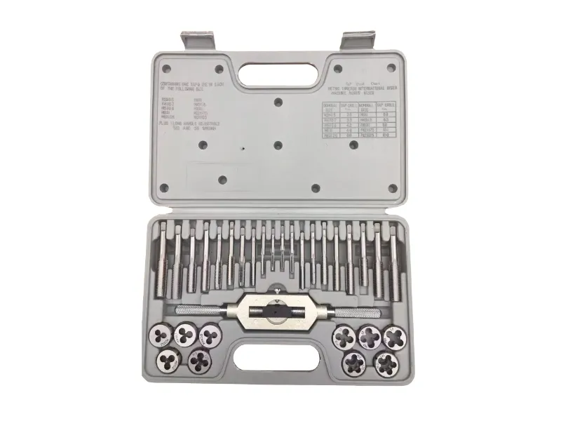 Jeu de tarauds et fili&egrave;res m&eacute;triques 31 pi&egrave;ces