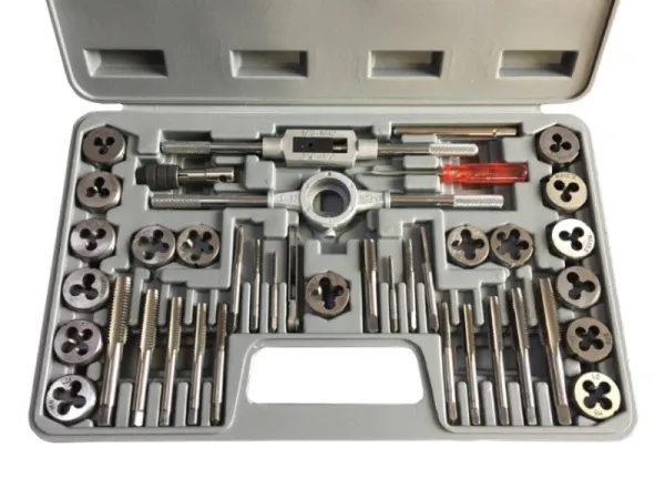 Jeu de tarauds et filières métriques 40 pièces