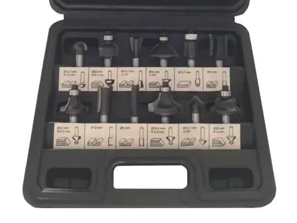 Jeu d'embouts de routeur 12 pièces