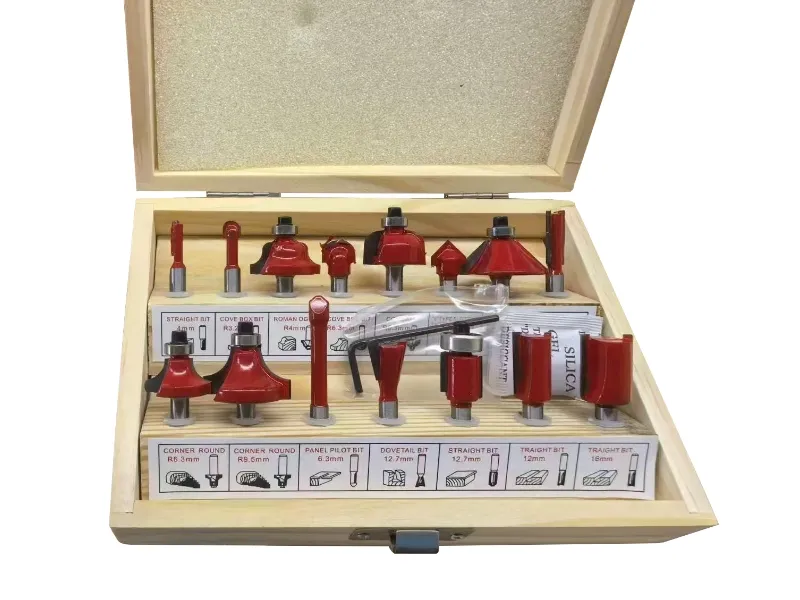 Jeu d'embouts de routeur 15 pièces