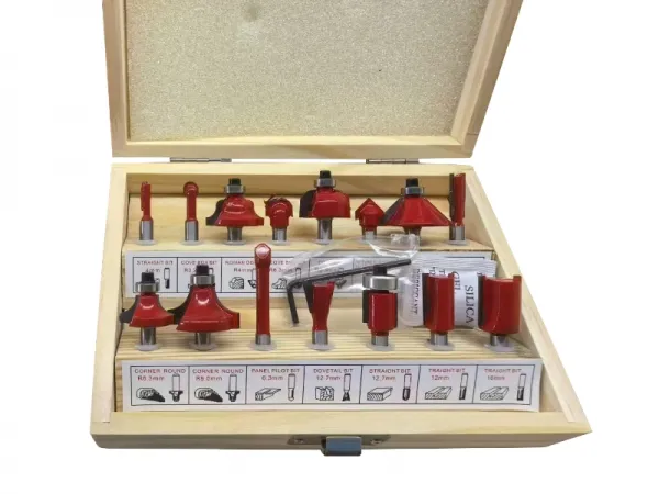 Jeu d'embouts de routeur 15 pièces