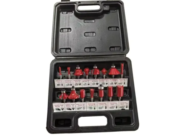 Jeu d'embouts de routeur 15 pièces