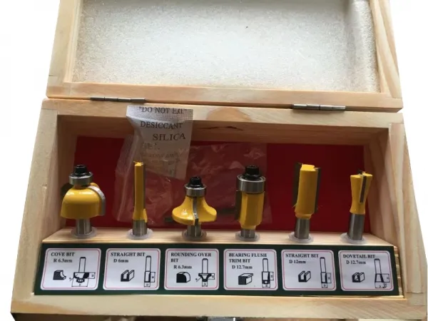 Jeu d'embouts de routeur 6 pièces