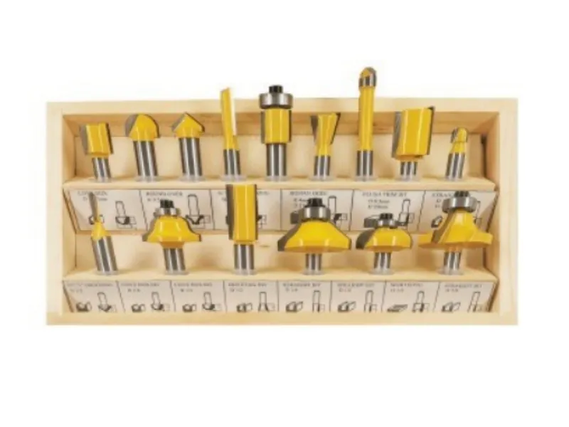 Jeu d'embouts de routeur 15 pièces