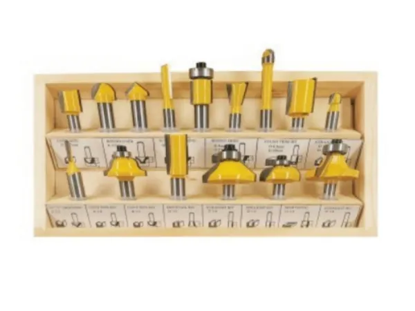 Jeu d'embouts de routeur 15 pièces