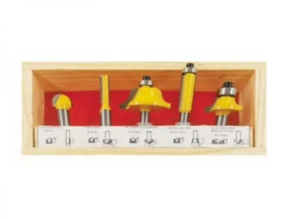 Jeu d'embouts de routeur métriques 5 pièces